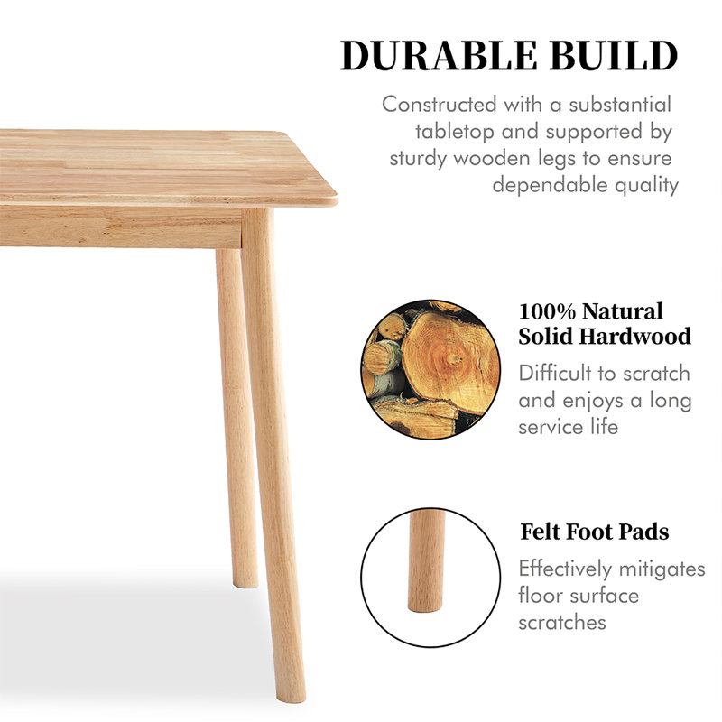 Ensemble de 5 tables de salle à manger 5 pièces, Beige, Jaune