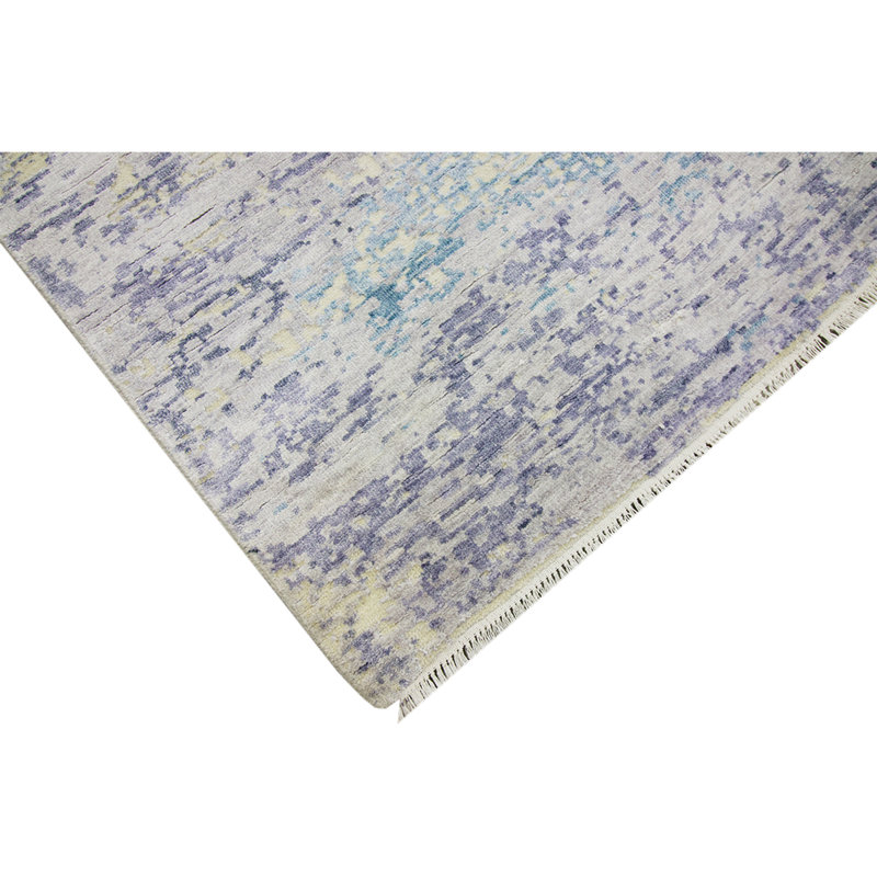 Area Rug in Aqua/Beige/Ivory, Rectangle 12' x 15'