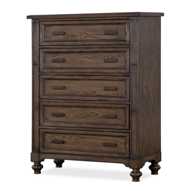 Ensemble de chambre rembourrée Arlien, Grand lit, Cinq pièces : Lit, 2 tables de chevet, commode, m