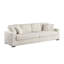Canapé modulaire modulaire avec 4 coussins, canapé en L de 111 po avec repose-pieds, canapé en velours côtelé-1213599237