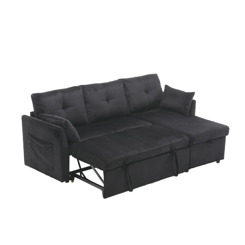 Canapé modulaire 2 pièces Landon, Black Velvet