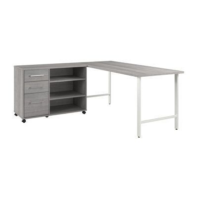 Bush Business Furniture Hustle 72W X 30D Computer Desk And Storage Cabinet With Drawers And Shelves