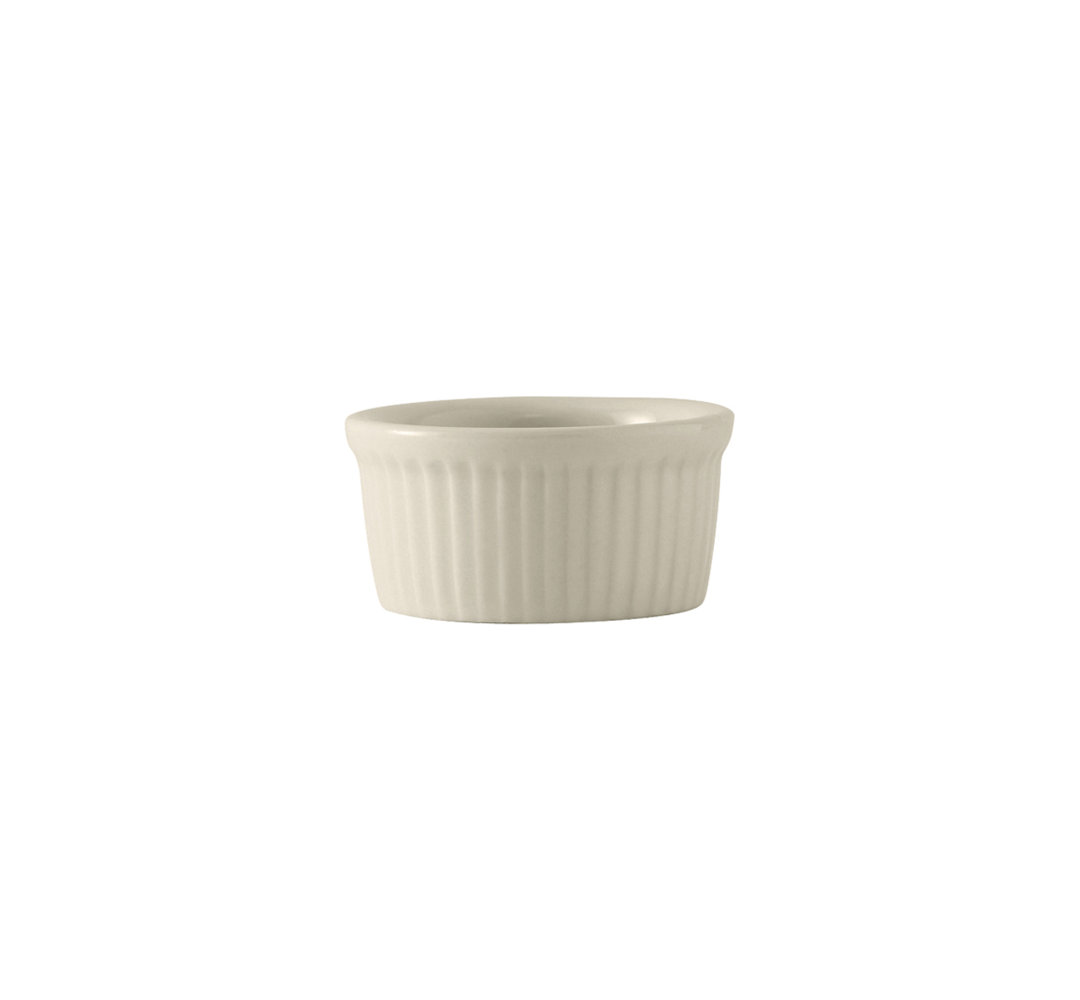 Tuxton Round Ceramic 48 Piece Ramekin / Soufflé Dish Bakeware Set (Set of 48) Tuxton