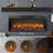 44 Inch Wall Recessed Electric Fireplace With Remote And Imitation Flame , LED Light Heater