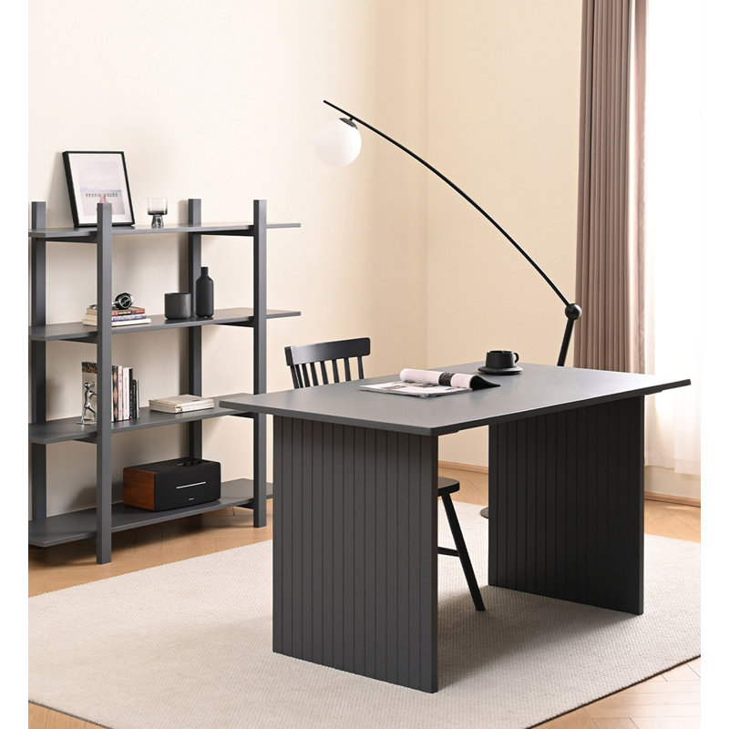 Table de salle à manger en bois massif de style moderne et simple, H 30,08 po x L 55,12 po x l 31,50 po