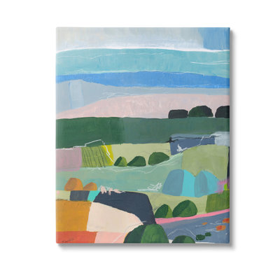 "Soft Abstract Landscape" par Jan Weiss sur toile