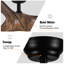 Farmhouse 56"  3 - Blade Modern LED Propeller Ceiling Fan with Remote Control and Light Kit Included-1863878161