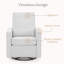 Fauteuil oscillant pivotant Luna - Certifié Greenguard Gold et tissu OEKO-TEX standard 100