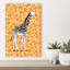 Dreaming Giraffe Pattern Abstract Contemporary Modern Giraffe Nature Wildlife Wall Art Print 1 Piece Wrapped Canvas Wall Art-375150667