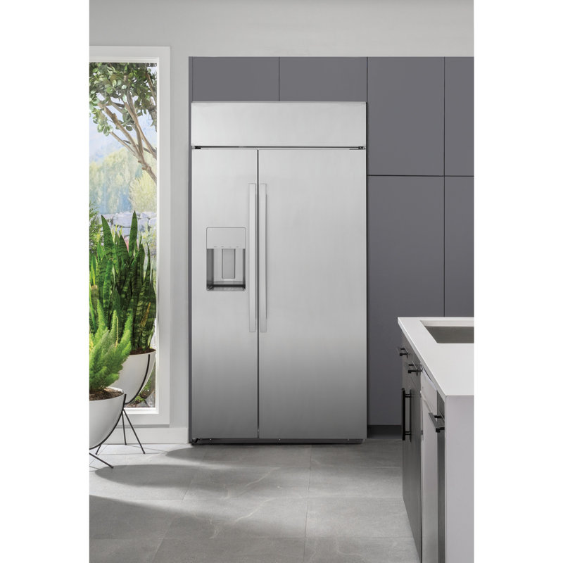 48" Stainless Steel Smart Side-by-Side Refrigerator with Ice Maker