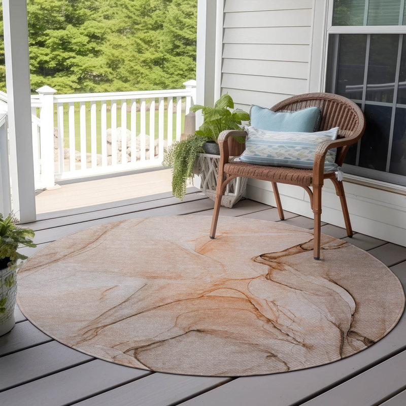 Tapis intérieur / extérieur Eliessia, Rond 8 pi