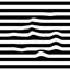 Warped Horizontal Stripe Wallpaper-333723940