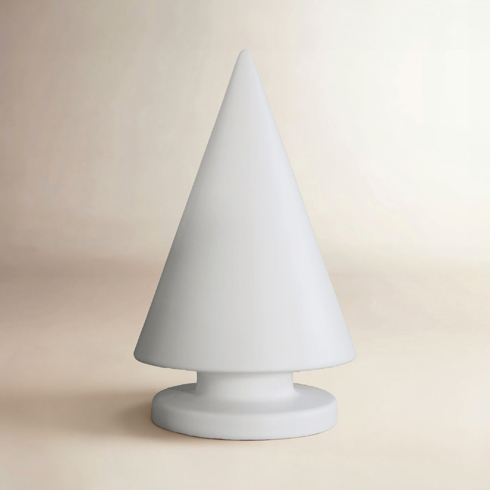 Christmas Tree Mole Ceramic, White, 9.45'' H x 5.51'' W x 5.51'' D