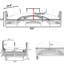 Ensemble de jardin modulaire 5 pièces brun résistant aux intempéries avec table en verre trempé, coussins beiges, oreillers confortables, structure solide et conception résistante à l'eau.