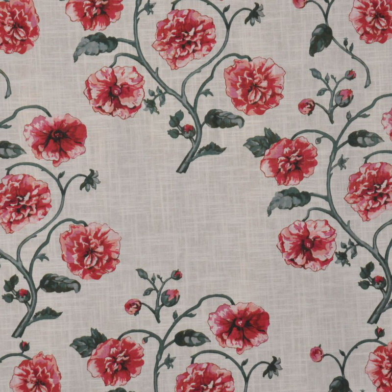 Luxe Floral Fabric, Gray