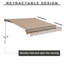 Housse rétractable en polyester l 120 po x P 60 po Aoodor-94586764-94592634