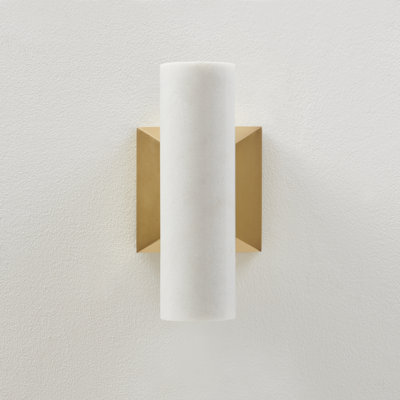 Monolith Wall Sconce — White Marble