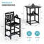 Ensemble de 3 barres d'extérieur Pennington pour 2 personnes avec table carrée et chaises en PEHD-126517245