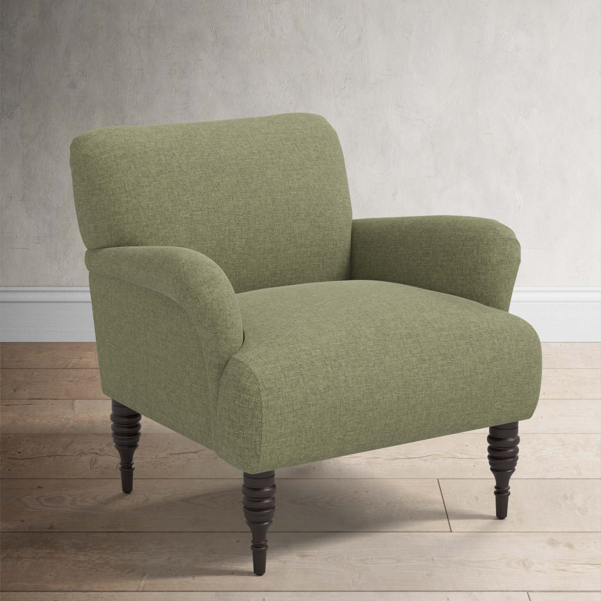 Allura Upholstered Armchair, Zuma Laurel Textured Linen