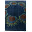 Tapis carré bleu marine Noell