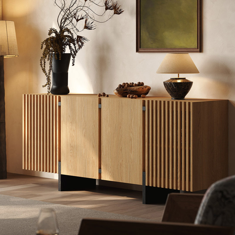 Retro simple and light luxury sideboard