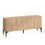Console en chêne saphir 70,9 po x 31,5 po x 15,7 po | 100% panneau de particules enduit de mélamine, épaisseur: 0,7 pouce | Design scandinave moderne avec de nombreuses tablettes | Fixation murale, élégante et fonctionnelle pour décorer un salon ou un vestibule