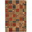 Hand-Knotted High-Quality Red and Green Area Rug