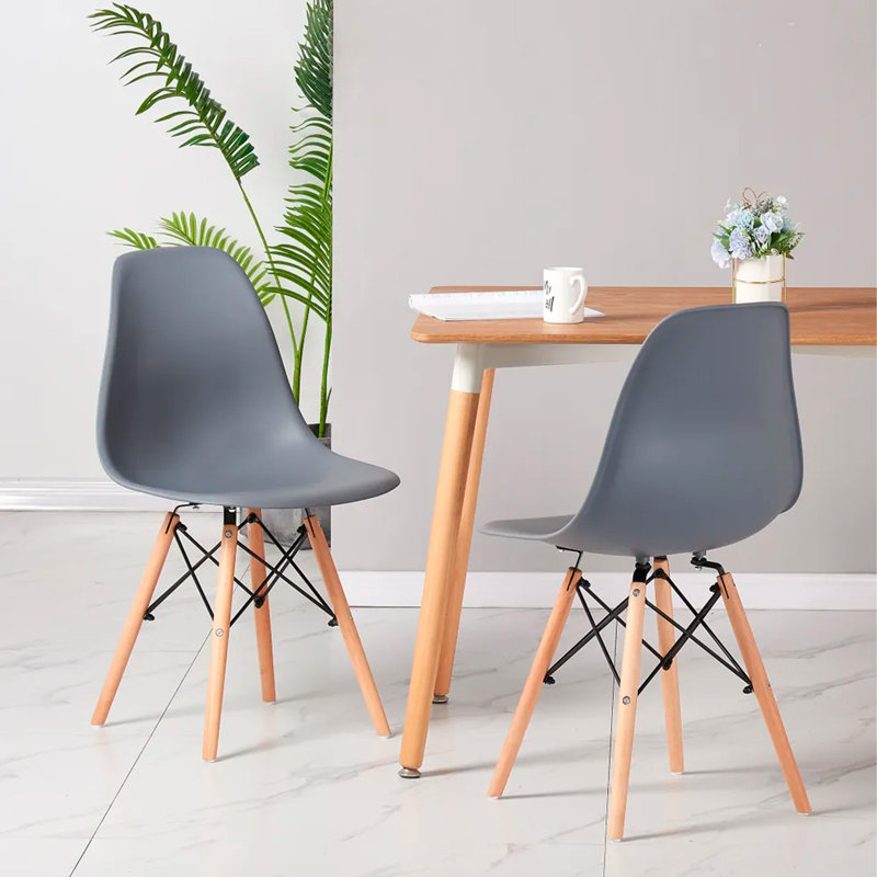 Chaise d'appoint Carman, Gris clair