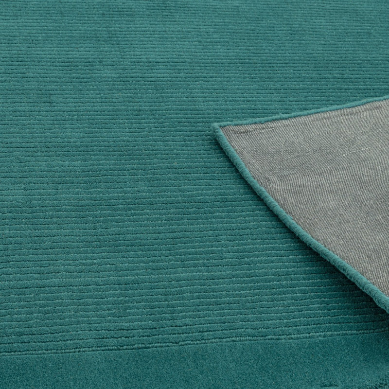 Teal Simple And Stylish Handmade Modern Plain Rug For Living Room And Bedroom, Rectangle 200 x 290cm, Wool