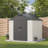 8 Ft. W X 8 Ft. D Plastic Storage Shed With Floor, Resin Shed With Reinforced Steel Structure, Beige