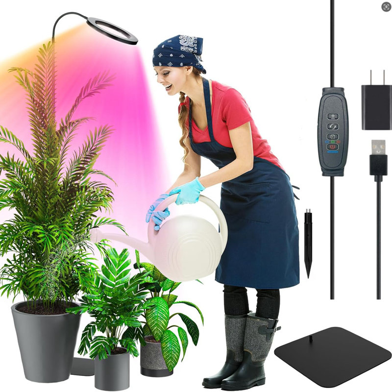 61inch Full Spectrum Grow Light with Base for Indoor Plants, Black