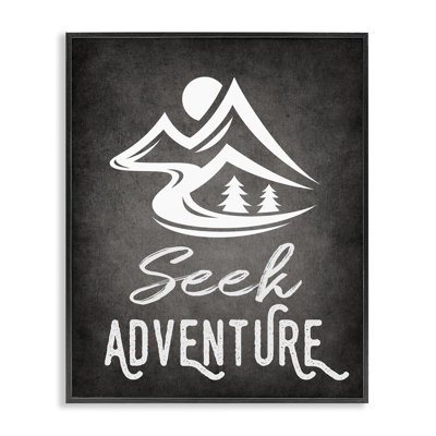 «Seek Adventure», estampe numérique encadrée par Ashley Calhoun