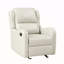 Fauteuil oscillant en similicuir et fauteuil inclinable 1 pièce-1464975576