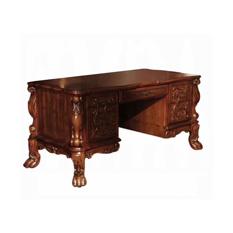 Bureau de direction l 72,40 po, chêne cerise