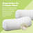 Organic Cotton Neck Roll Pillow - Breathable Soft Pillow with Zippered Shell for Neck Support-94008264-98954972