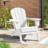 Ergonomically designed resin folding Adirondack chair-328065392