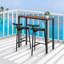Outdoor Bar Table Patio Bar Height Table Bar Counter Pub Dining Table With Waterproof Top For Balcony  Garde  Yard Poolside-175535371