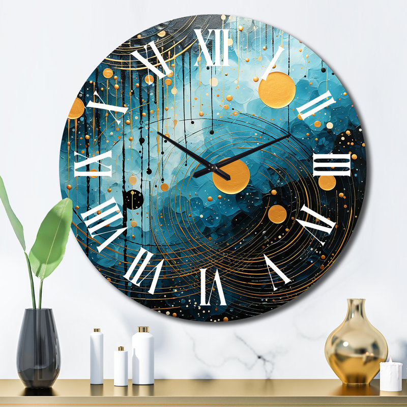 Horloge murale Blue Minimalisme, Grand
