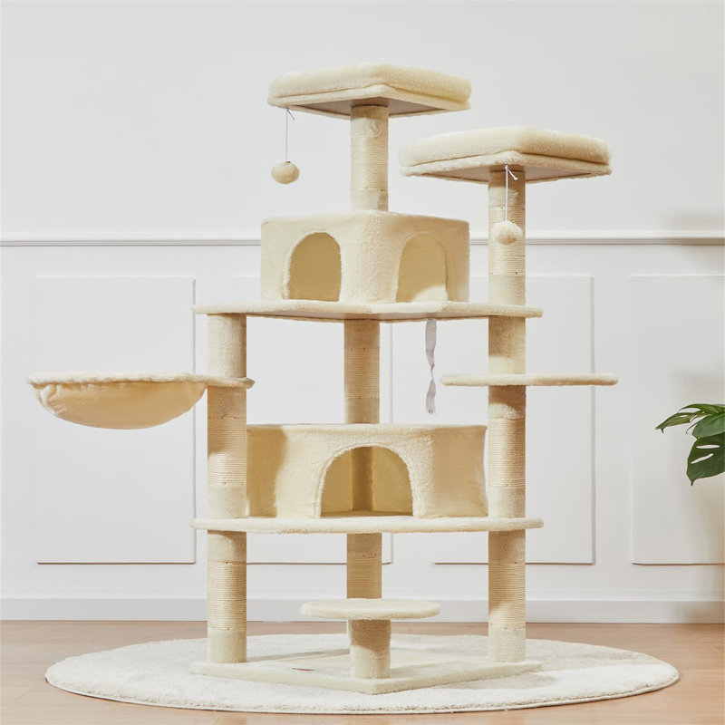 Arbre à chat H 60,59 po Fachan, Beige