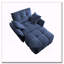 Chaise en tissu d'ameublement avec repose-pieds Chenille-1424984010-1424984008