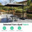 Parasol de patio en porte-à-faux 10 pi avec rotation à 360 ° et réglage de l'inclinaison-995856558