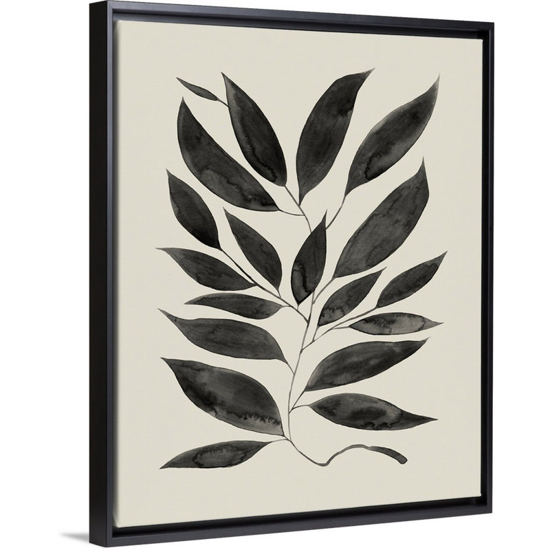 "Branched Composition I", art mural sur toile, H 42 po x l 34 po, Toile avec cadre noir