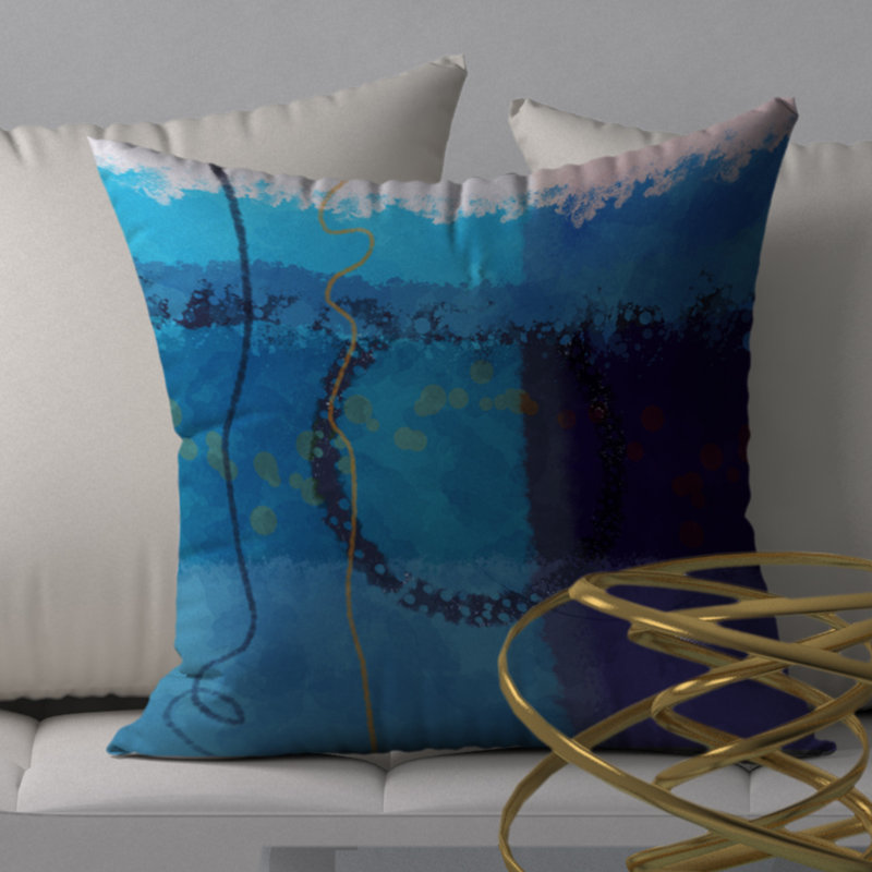 Abstract Throw Pillow, 20" x 20"