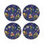Sous-verres ronds en cuir Flora Fauna-119015149