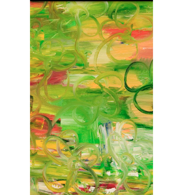 Green Life Force Painting Canvas