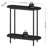 2-Tier Small Entryway Table, 29.5" Thin Sofa Table With Storage, Behind Couch Table, Display Table,Rustic Brown And Black-2136012669
