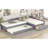 Upholstered Daybed In Gray With Trundle And Drawer - Twin Sized, Plywood Made, Complements Modern Decor Size, Craftsmanship, Fits Homes-749934202