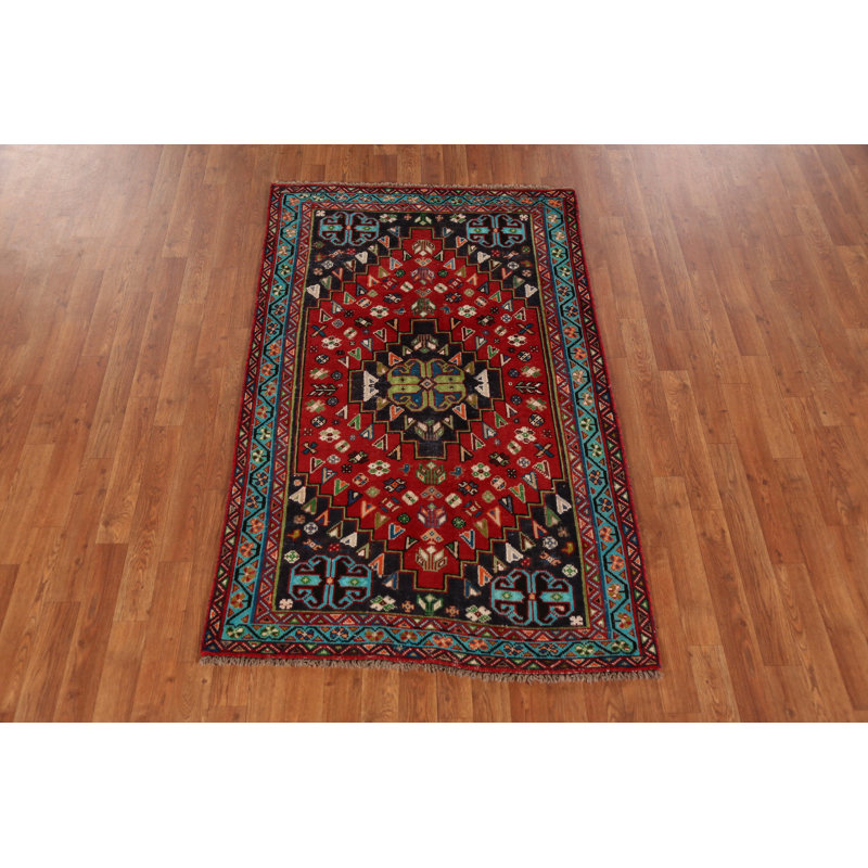 Tapis traditionnel rétro en laine 3 x 5