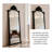 American-Style Lightweight Luxury Black Wooden Frame Full-Length Mirror-129880546