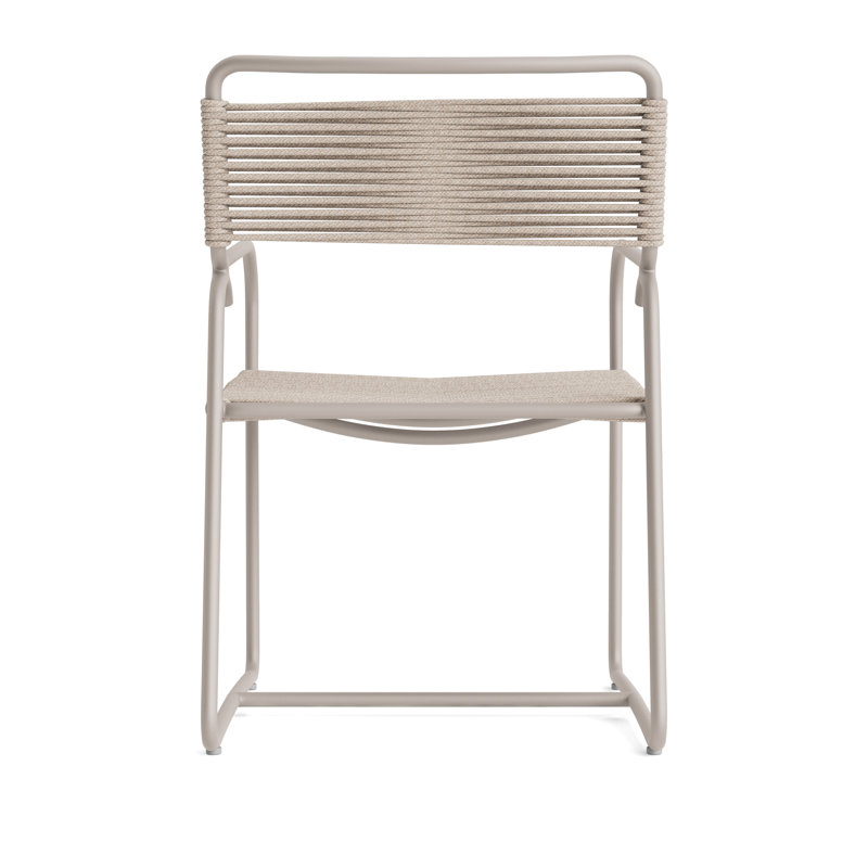 Walter Lamb Outdoor Lounge Chair, Dove Smooth/Pebble